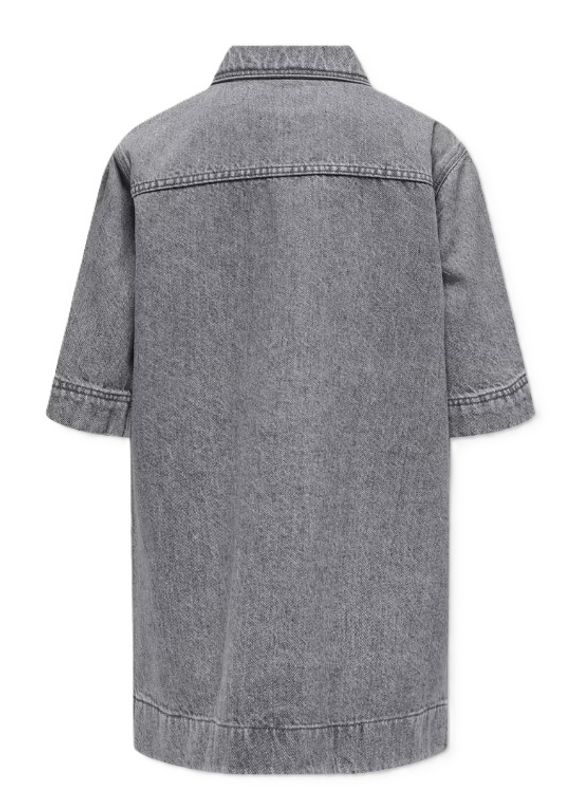 Kogsophie grå oversized denimkjole