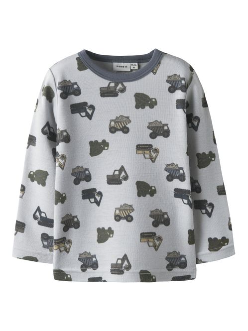 Hovedbilde Nmmwillow lyseblå ullgenser m/ gravemaskiner