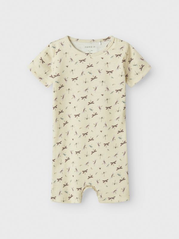 Nbfjoyane beige soldress med øyenstikkere