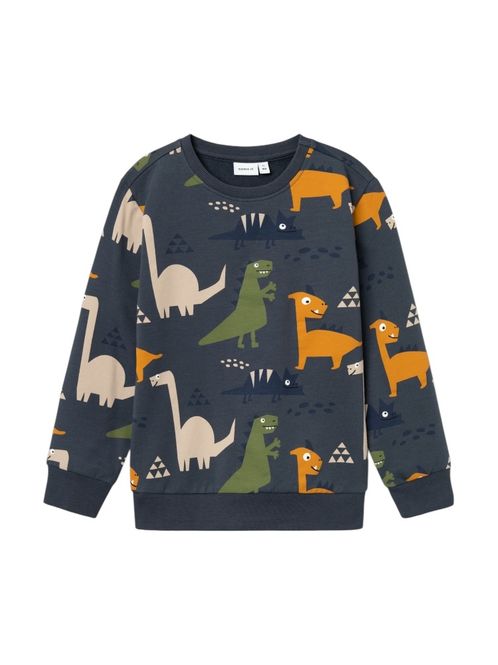 Hovedbilde Nmmpoke blå genser m/ dinosaurer