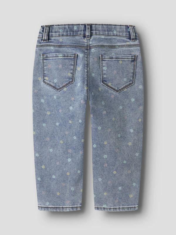 Nmfbella myk jeans med blomster
