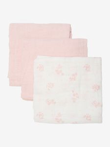 Hovedbilde Pippi, 3-pk ferskenrosa gulpekluter m/blomster