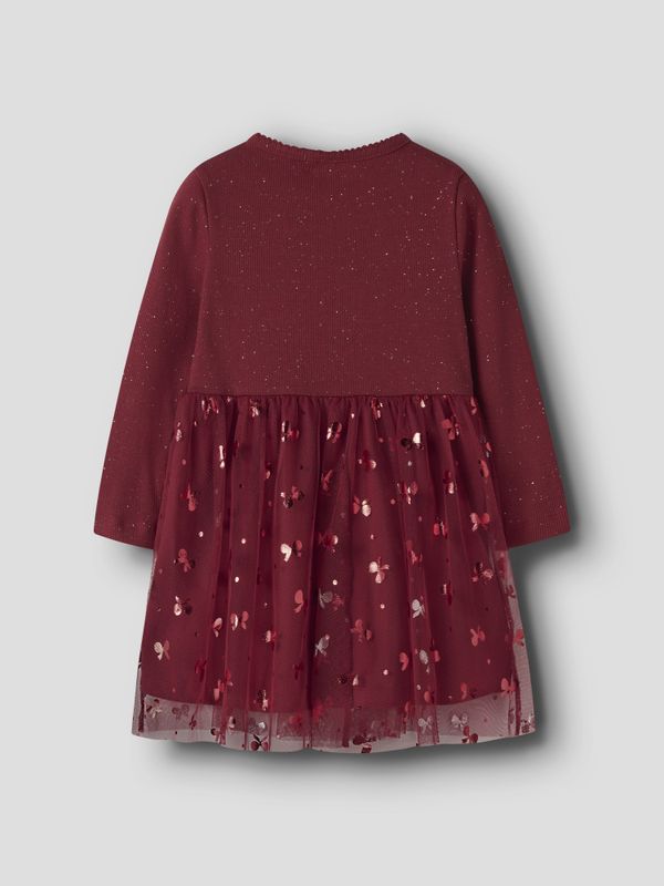 Nmfrosally rød julekjole m/glitter