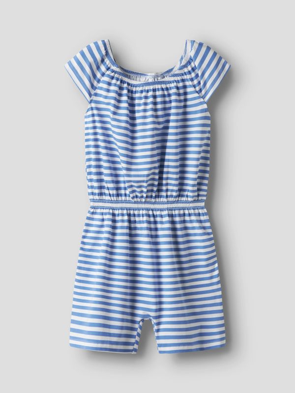 Nkfjoane  hvit og kongeblå stripete playsuit 