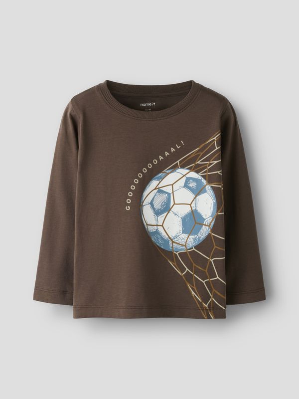 Nmmdawkings brun genser med fotball print