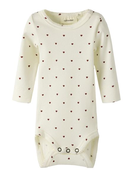 Lil'Atelier, Nbfgago lys beige body m/hjerter
