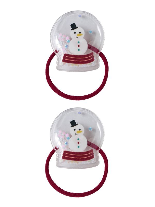 Nmfrifetti 2pk hårstrikk m/snømann