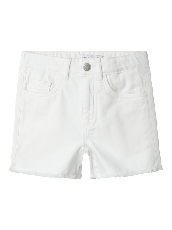 Nkfrose hvit mom shorts