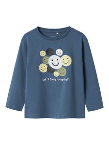 Hovedbilde Name it, Nmmshine bl&aring; genser m/smileys