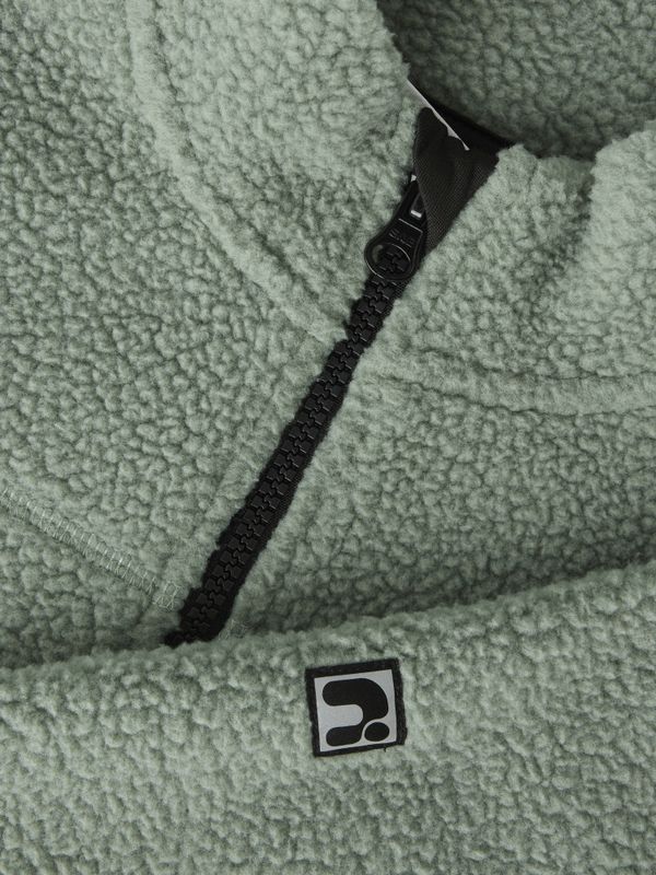 Nmmbulin grønn teddy fleece jakke