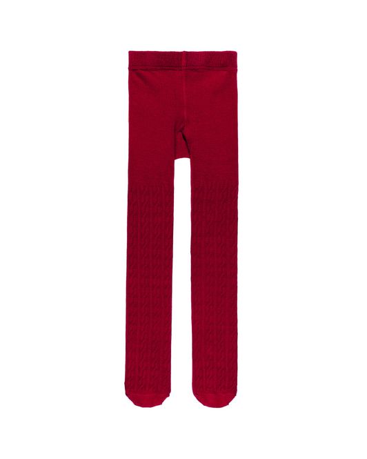 Hovedbilde Nmftecla rød strømpebukse med mønster