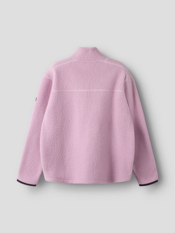 Nkfbulina rosa teddy fleece jakke