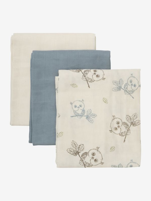Pippi, 3-pk gulpekluter m/ ugler