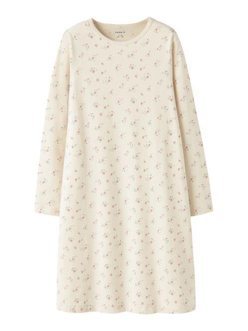 Hovedbilde Nkfnight lys beige nattkjole m/blomster