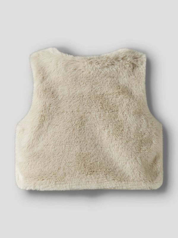 Nbftacathy beige pelsvest 