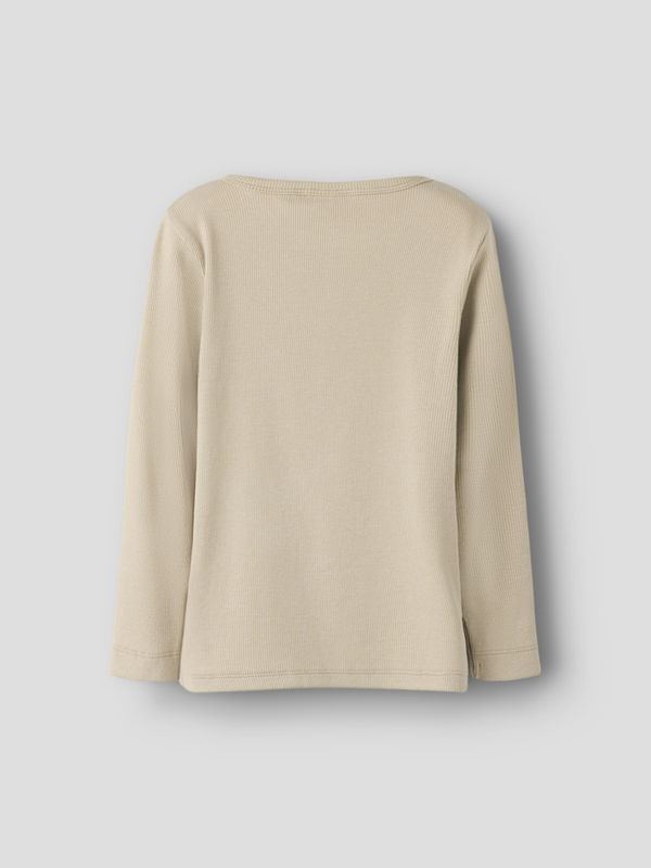 Nmmlago beige tynn genser m/ knapp