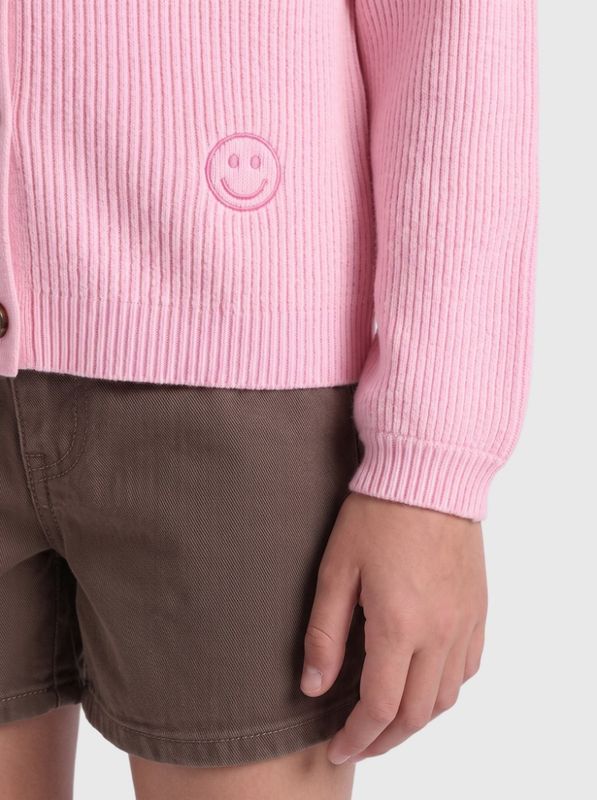 Kogdana rosa cardigan m/smileys