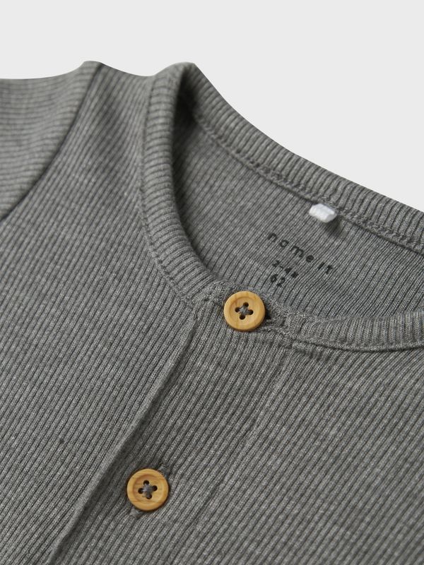 Nbmkab grå ribbet body