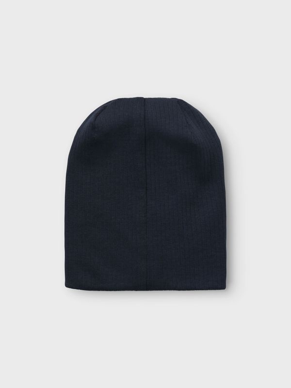 Nknpmex mørkeblå ribbet lue