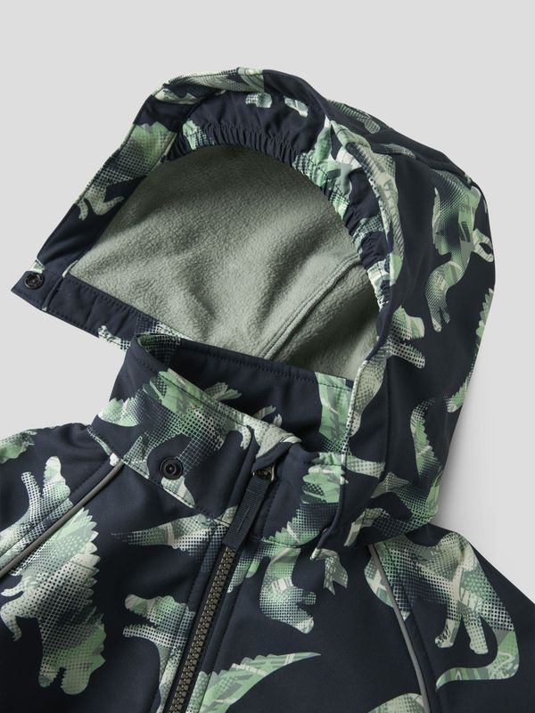 Nmmalfa08 mørkeblå softshelldress m/dinosaurer