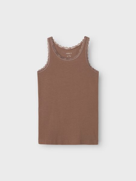 Name it, Nkftank 2pk brun/beige blonde singletter