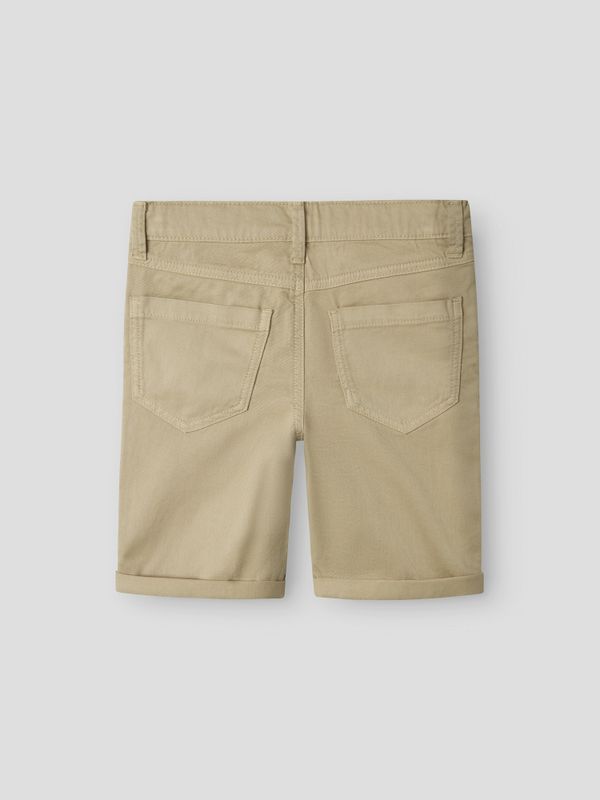 Nkmsilas beige twill shorts