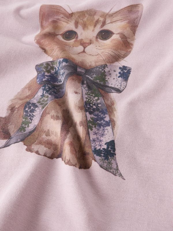 Nmfboloras rosalilla tynn genser med katt