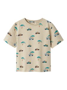 Bilde av Name it, Nmmjivan beige t-skjorte m/ dyr