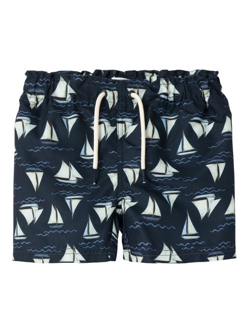 Hovedbilde Nmmzimon mørkeblå badeshorts m/seilbåter