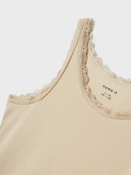 Name it, Nkftank 2pk brun/beige blonde singletter