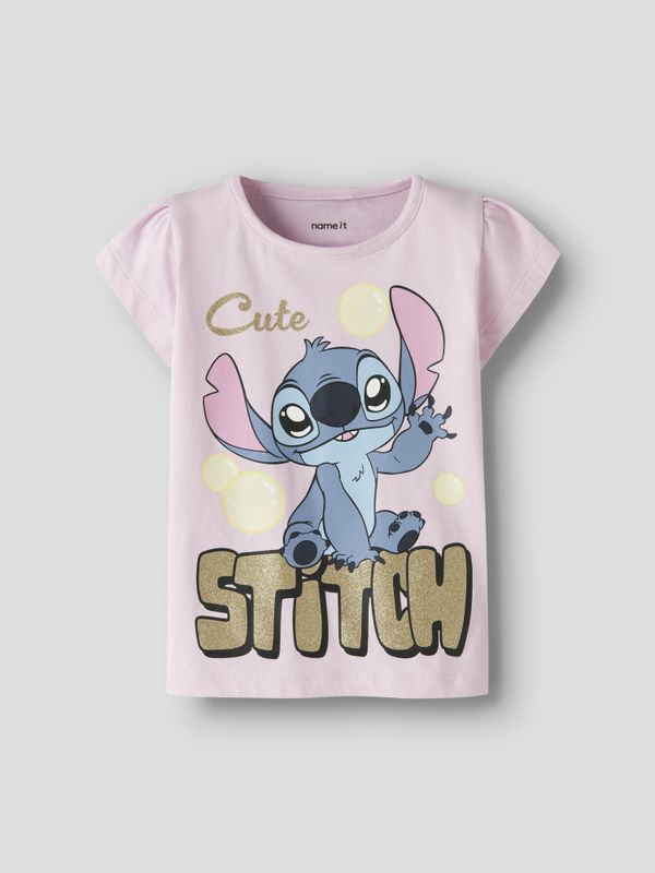 Nmffuba rosa Stitch t-skjorte