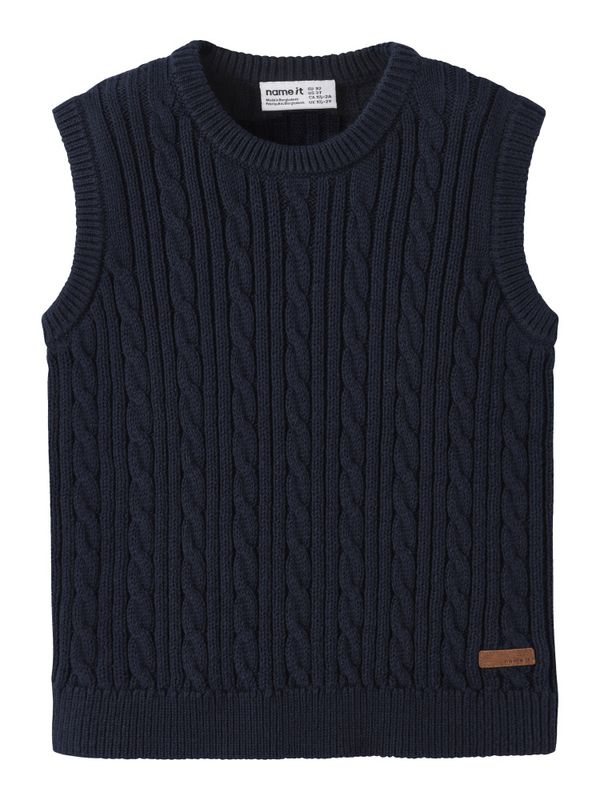 Nmmroman mørkeblå stikket vest