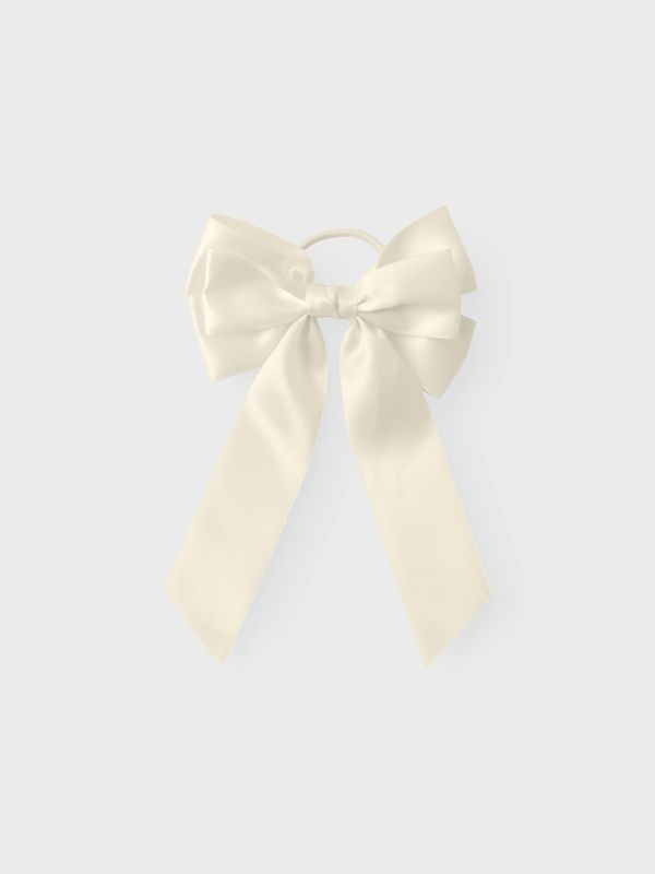 Name it, Nkfcamilla beige hårstrikk m/ sløyfe