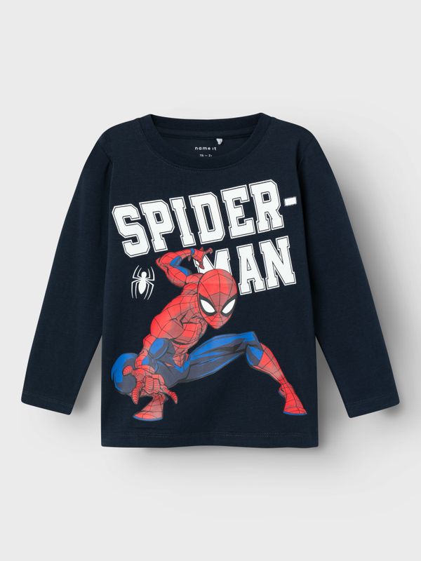 Nmmnaza mørkeblå genser m/Spiderman