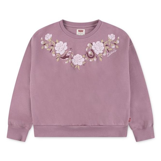 Hovedbilde Levi's, Rose front gammelrosa genser m/ blomster