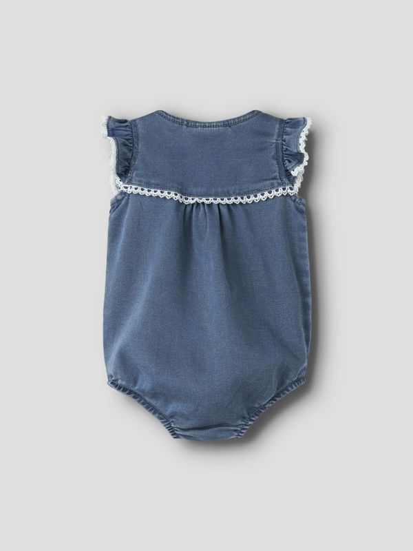 Nbfmolly denim romper m/blonder