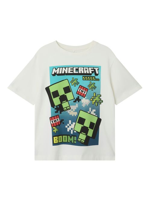 Hovedbilde Nkmnmus offwhite Minecraft t-skjorte