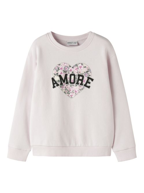 Hovedbilde Nkfdartas rosa genser med blomsterhjerte