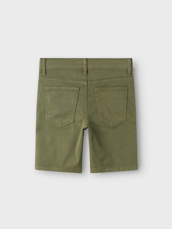 Nkmsilas mosegrønn twill shorts