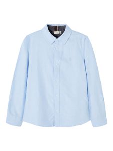 Hovedbilde Nkmnewsa lysebl&aring;/hvit stripete langermet skjorte