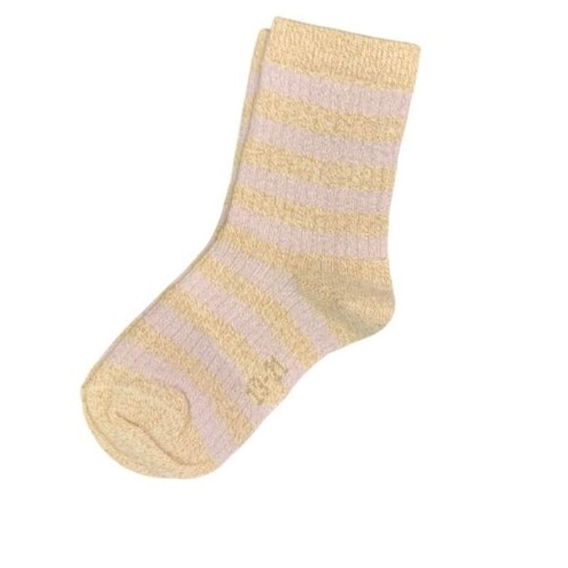 Nmfricille rosa/bronse sokker m/glitter