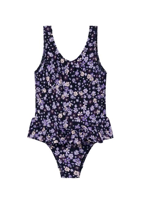 Hovedbilde Nmfzuna mørkeblå badedrakt m/blomster