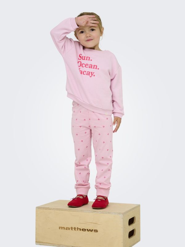 Kmgsummer rosa genser med skrift
