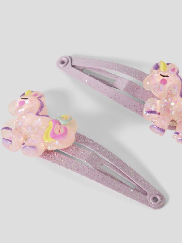 Nmflunicorn  2 pk lyselilla hårspenner m/enhjørning