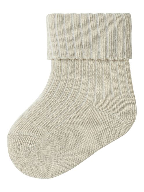 Hovedbilde Nbfnobba beige babysokker