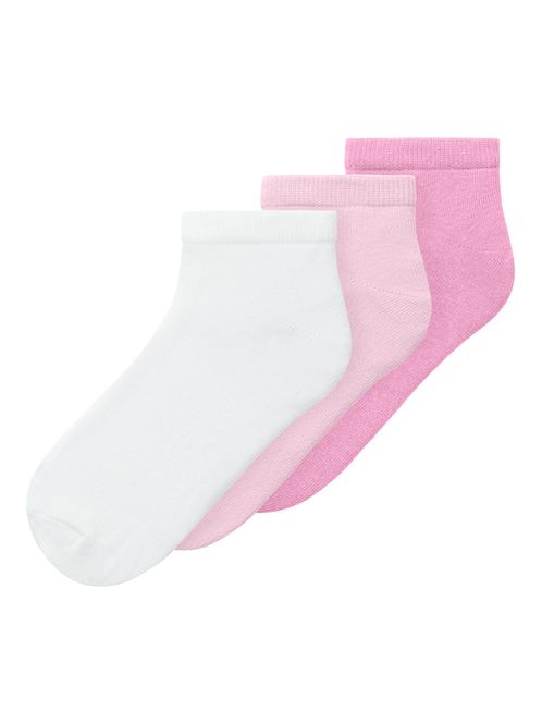 Hovedbilde Nkfvira 3 pk ankelsokker i rosa/hvit
