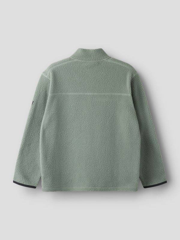 Nkmbulin grønn teddy fleece jakke