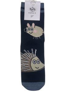 Hovedbilde Name it, Nmmorla m&oslash;rkebl&aring; sokker m/Peppa gris ...