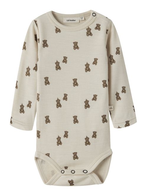 Hovedbilde Nbnnilo beige ullbody m/bjørner