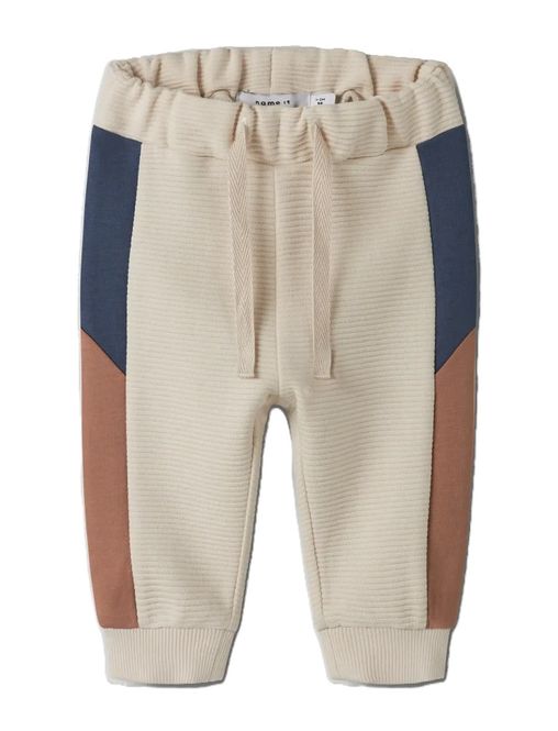 Hovedbilde Nbmfokus beige, blå og brun bukse
